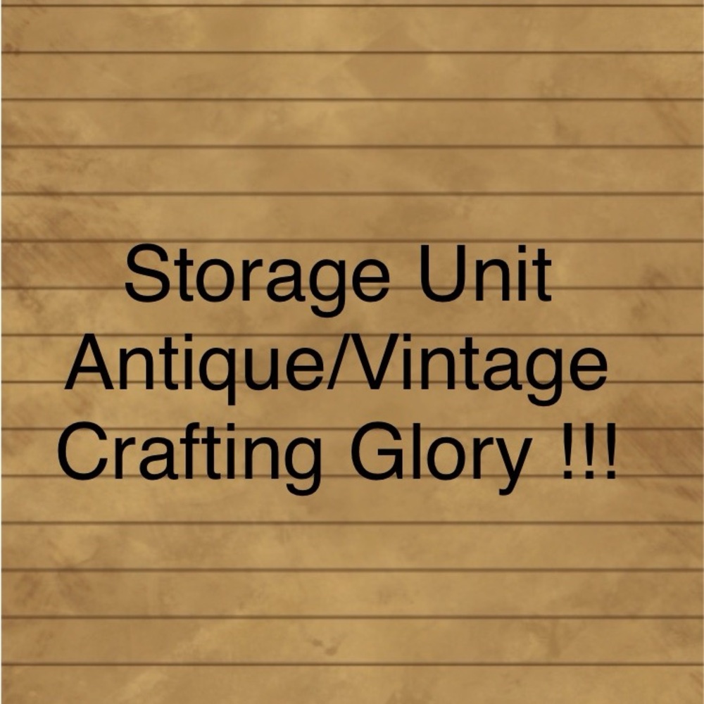 Vintage Crafting Storage Unit